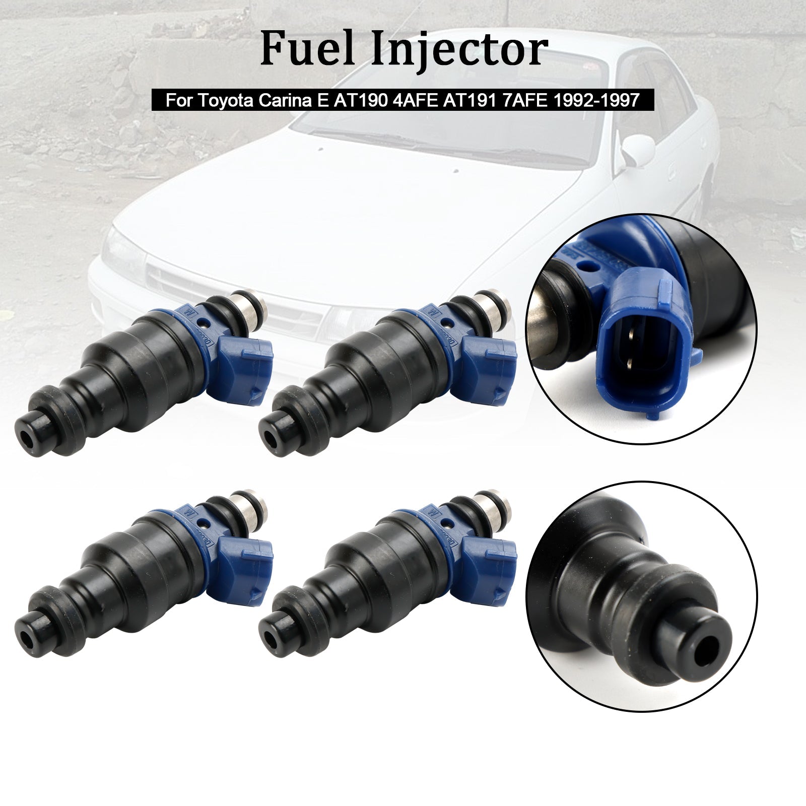 1992-1997 Toyota Carina E AT190 4AFE AT191 7AFE 4PCS Fuel Injector 23250-02030 23209-02030 Generic