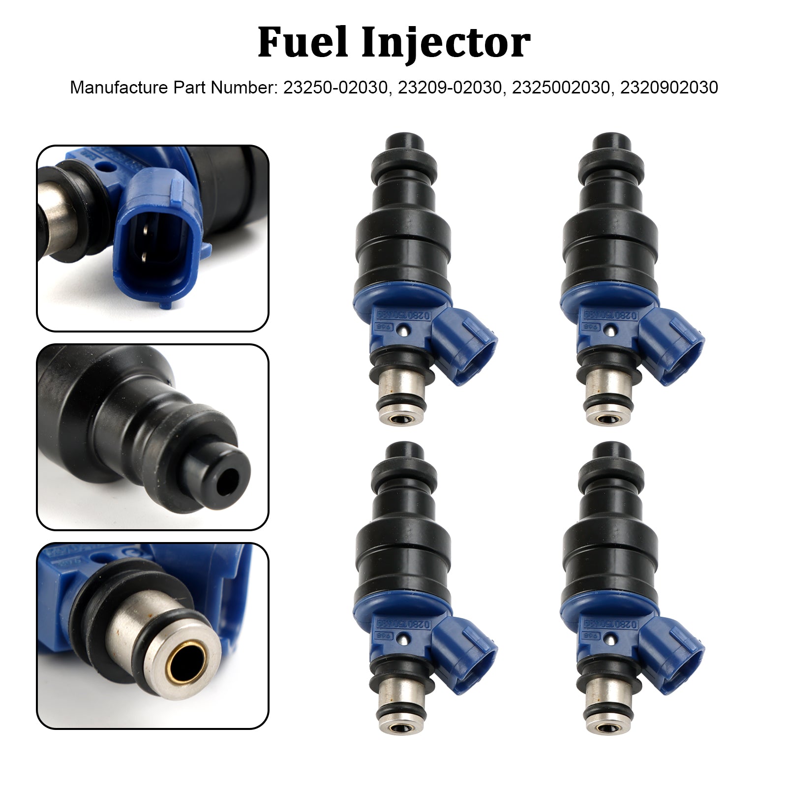 1992-1997 Toyota Carina E AT190 4AFE AT191 7AFE 4PCS Fuel Injector 23250-02030 23209-02030 Generic