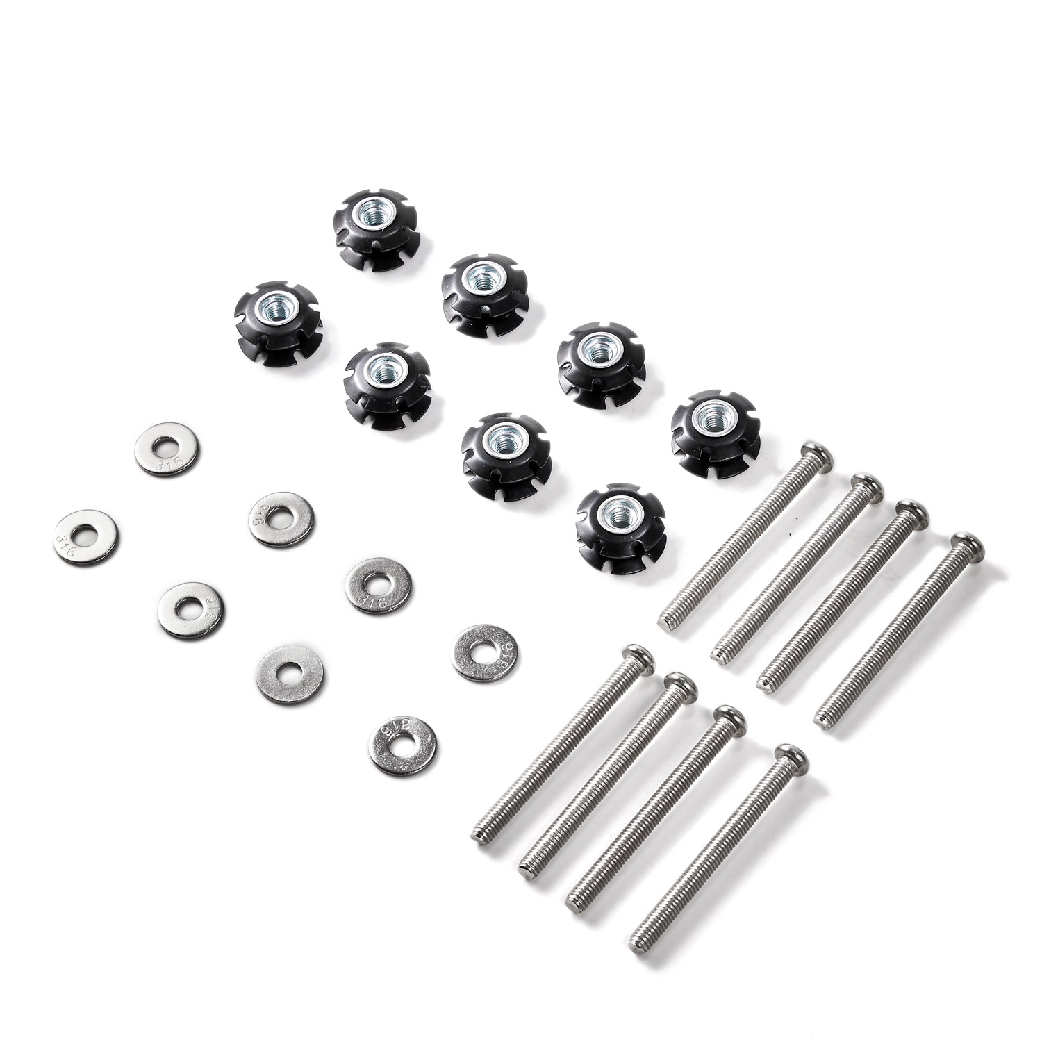 6/8/10/12Pcs Repair Kit Star Nuts 1/4-20 Screws For 1" OD tube Threadless Forks Generic