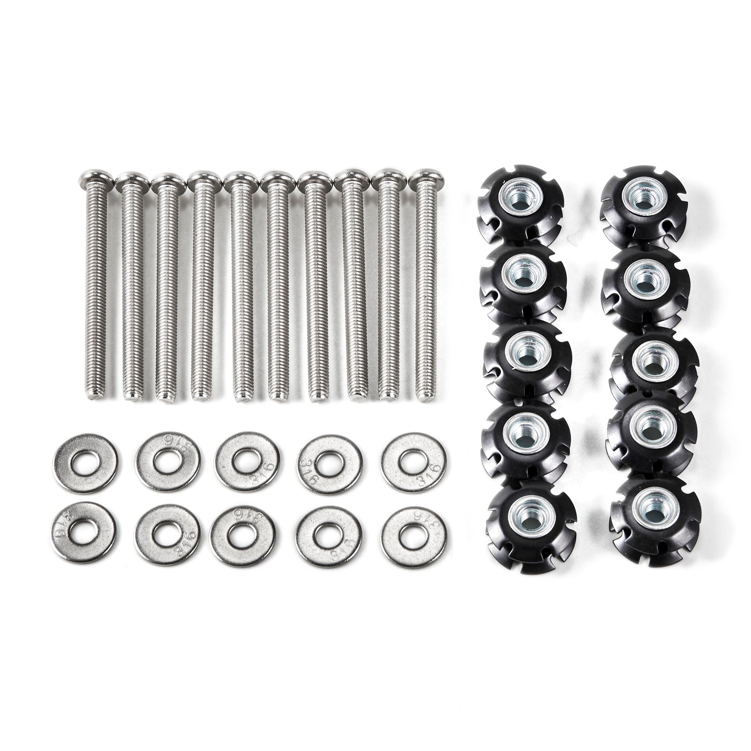 6/8/10/12Pcs Repair Kit Star Nuts 1/4-20 Screws For 1" OD tube Threadless Forks Generic