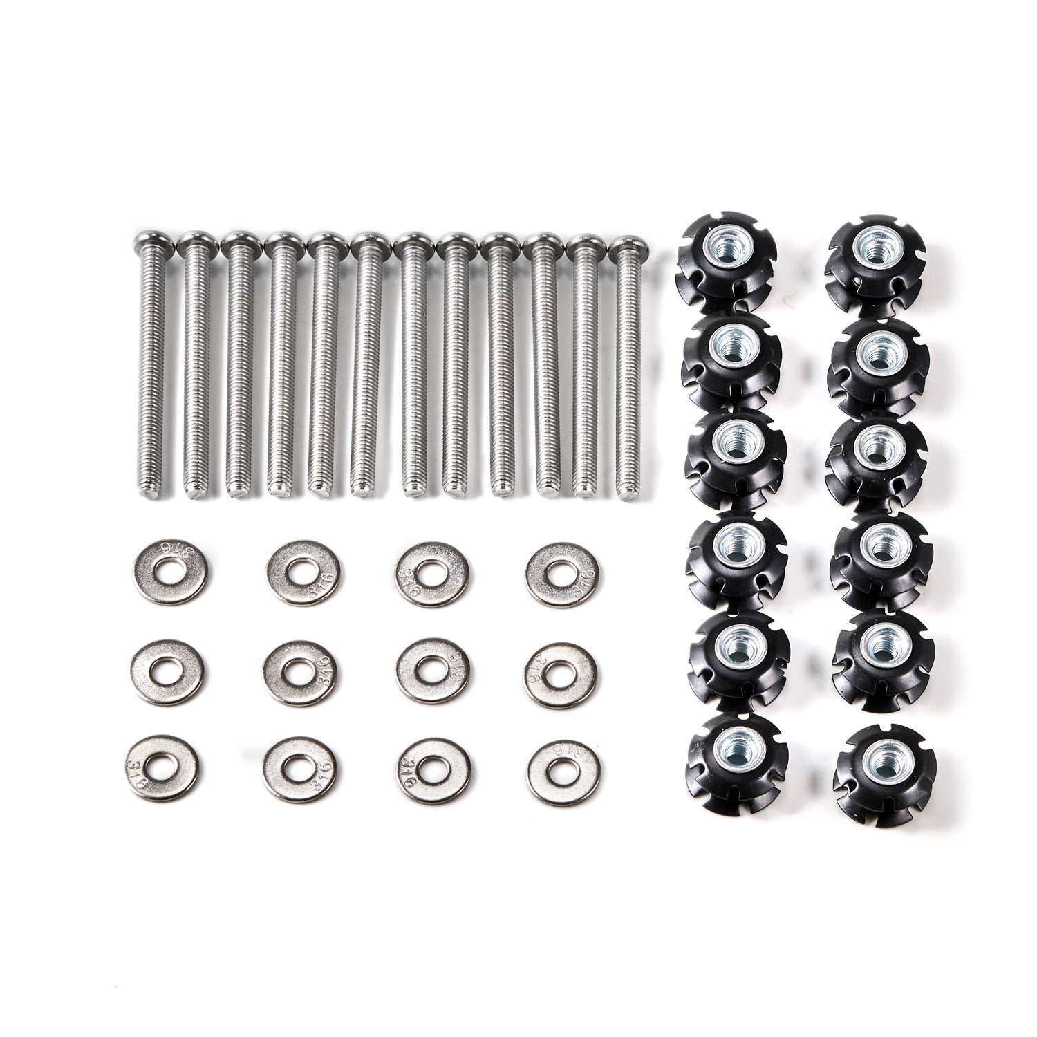 6/8/10/12Pcs Repair Kit Star Nuts 1/4-20 Screws For 1" OD tube Threadless Forks Generic