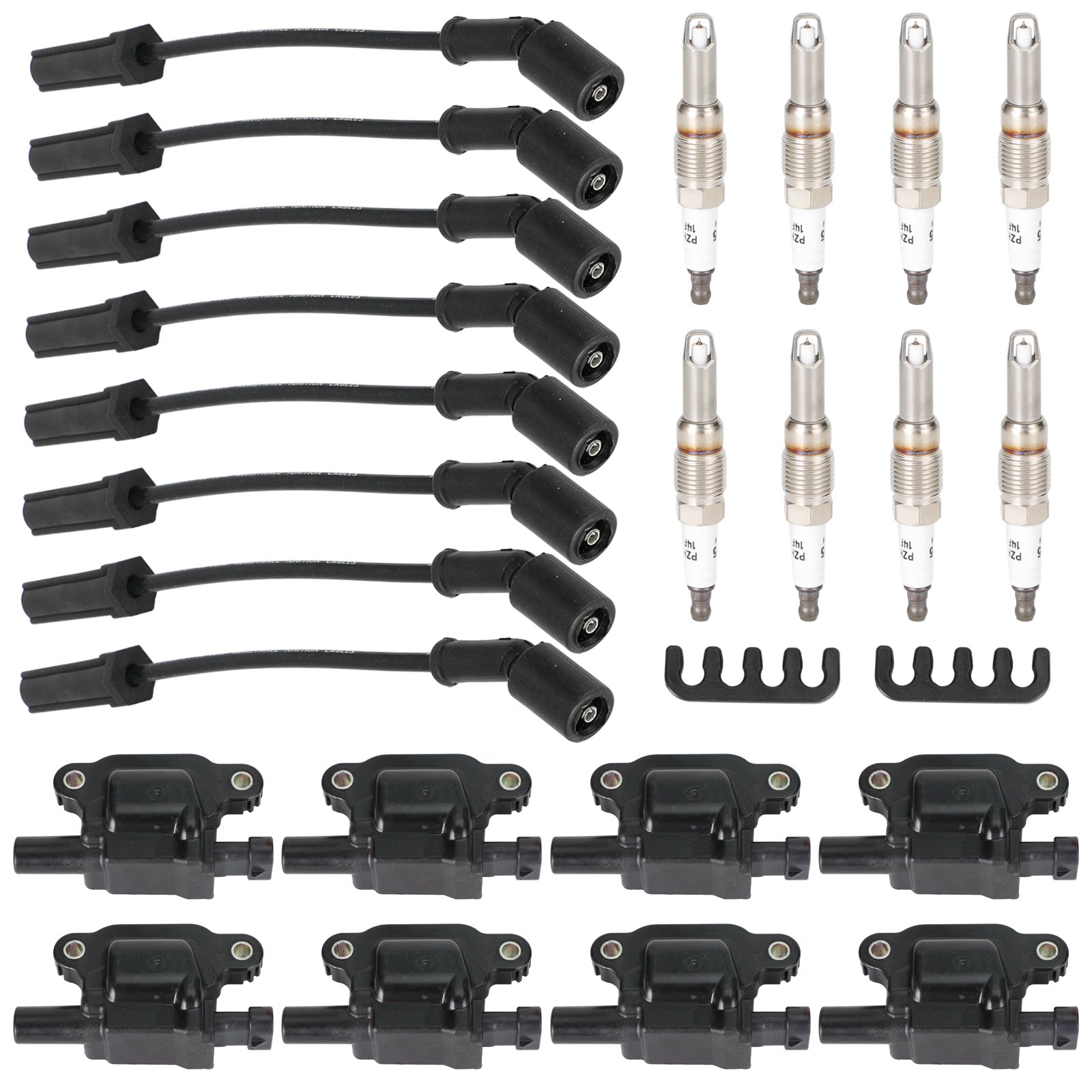 2006-2008 Pontiac Grand Prix 5.3L V8 8PCS Square Ignition Coil+Spark Plug+Wires 12611424 8125706160 D510C UF413 12192195 Generic