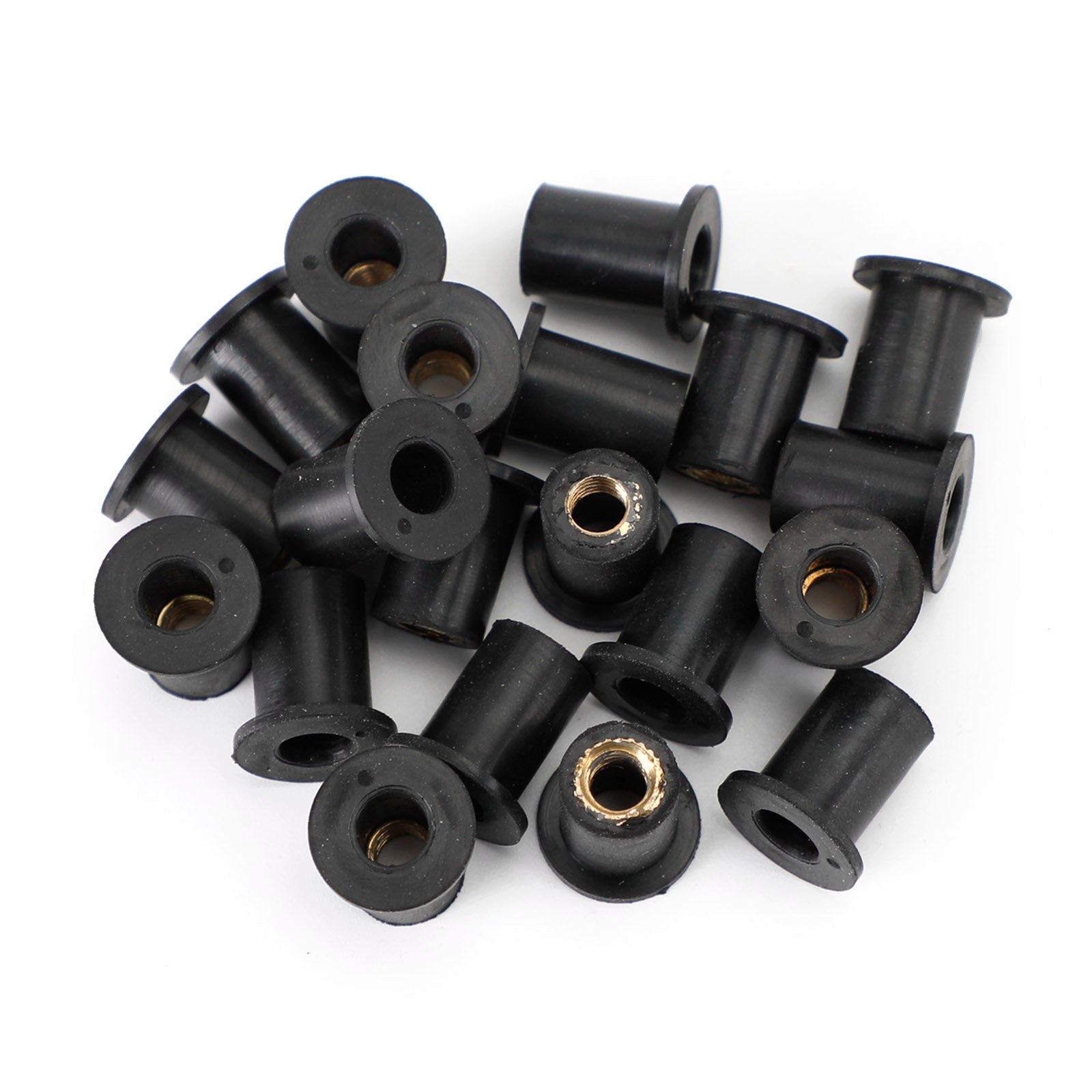 M5 Rubber Well Nuts Wellnuts for Fairing & Screen Fixing Pack of 20 - 10mm Hole Generic