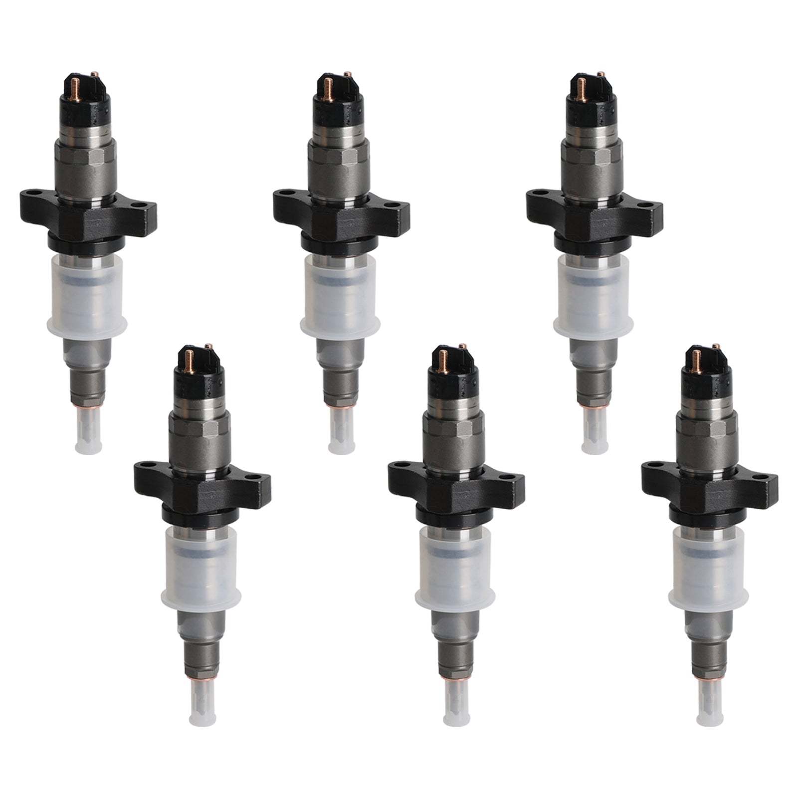 2004.5-2009 Dodge Ram 2500/3500 Cummins 5.9L DIESEL 6pcs Rail Fuel Injectors 0445120238 5263316 0445120103 0445120208 Generic